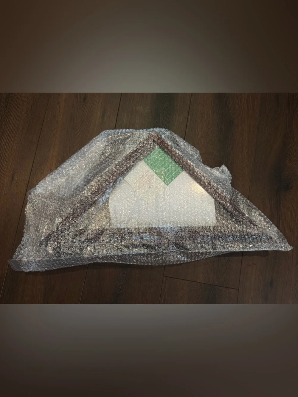 $60 Triangular Flag Display Case - Walnut Frame - Picture 4 of 6